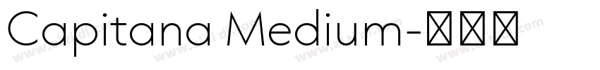 Capitana Medium字体转换